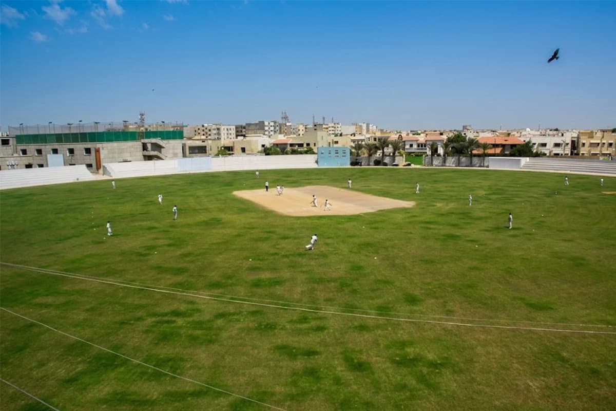 Cricket match at Southend Club stadium